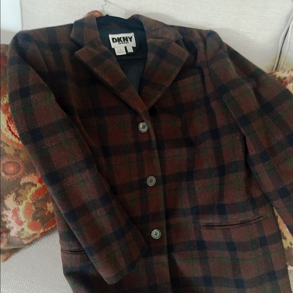 D.K.N.Y. Wool Striped,Button down coat